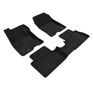 Ford Maverick Floor Mats - Front and Rear - 3D MAXpider - Elegant - Black - `22-`24 Ford Maverick Floor Mats - Front and Rear - 3D MAXpider - Elegant - Black - `22-`24